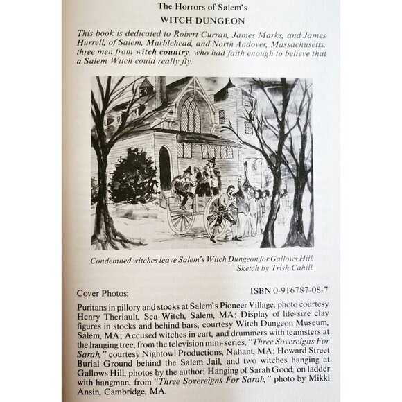 1986 Witch Dungeon Horrors Of Salem Vintage PB 1st Edition New England C98 - Picture 3 of 4